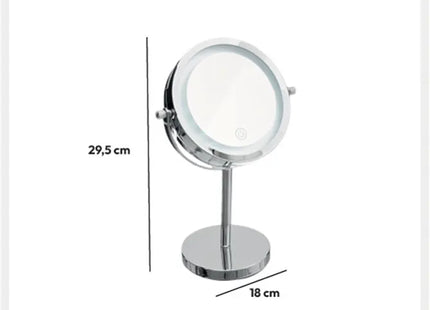 Espejo de pie LED, 29,5 cm de alto - 160974