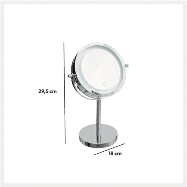 Espejo de pie LED, 29,5 cm de alto - 160974