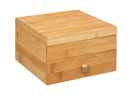 Joyero de bambú con espejo "Jangal" - 161016