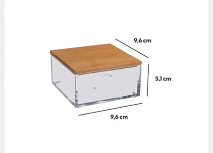 Pote cuadrado pequeño "Selena Bambú" - 161078