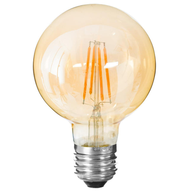 Bombilla LED ámbar trenzada 2W G95 - 161701