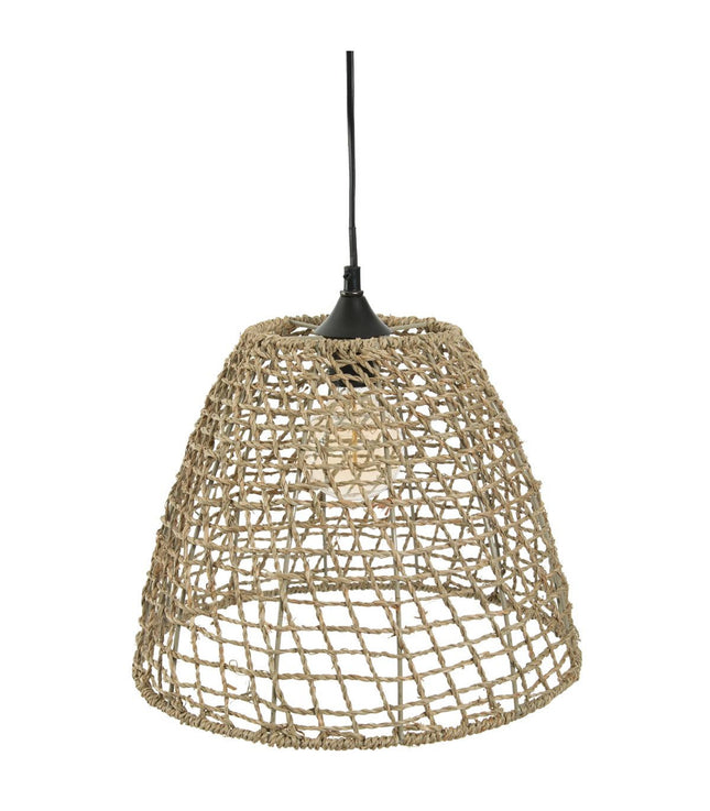 Lámpara suspendida "Jada" cono de ratán y metal D33 - 161718
