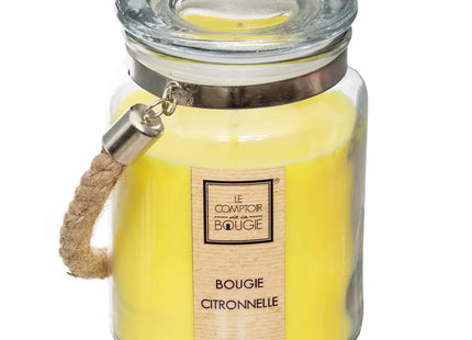 Vela perfumada citronela en tarro de cristal 500gr - 161752