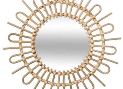 Espejo de ratán "Flore" D50cm - 162202