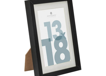 Porta retrato "Manu" de madera 13x18cm negro - 162352A