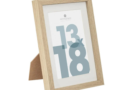 Porta retrato "Manu" de madera 13x18cm natural - 162352C