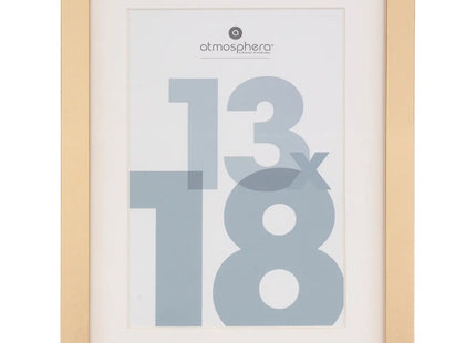 Porta retrato "Manu" de madera 13x18cm dorado - 162352E