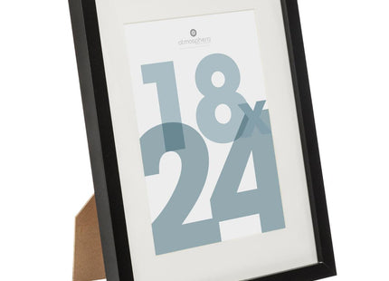 Porta retrato de madera 18x24cm negro - 162353A