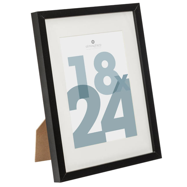Porta retrato de madera 18x24cm negro - 162353A