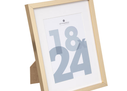 Porta retrato de madera 18x24 dorado - 162353E