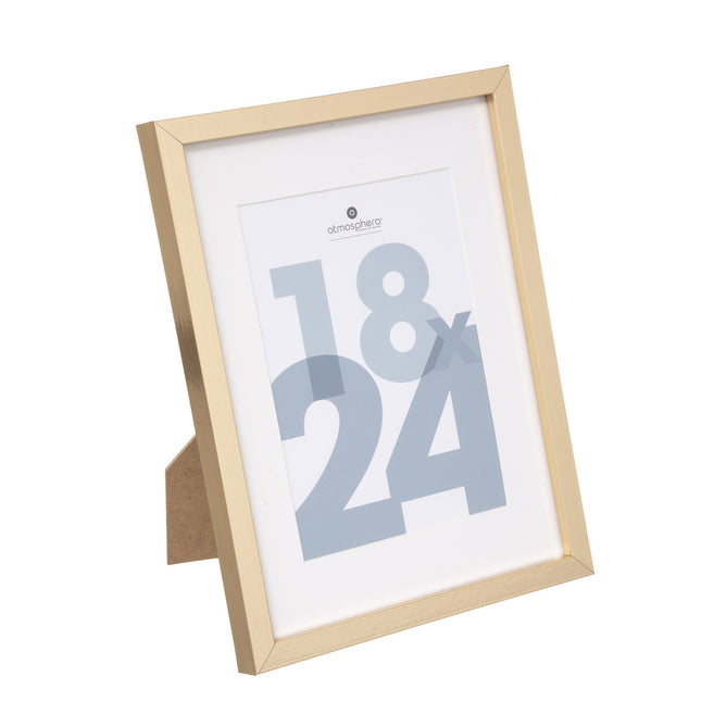 Porta retrato de madera 18x24 dorado - 162353E