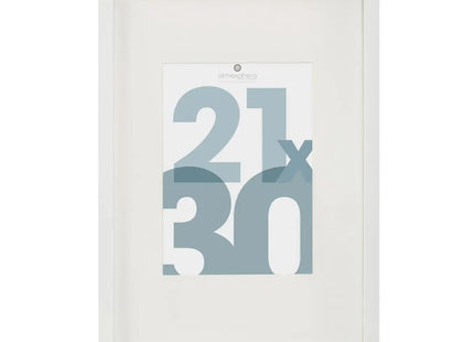 Porta retrato "Manu" de madera 21x30 blanco - 162354B