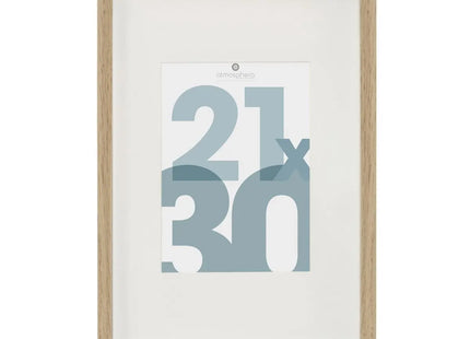 Porta retrato  "Manu" de madera 21x30 natural - 162354C