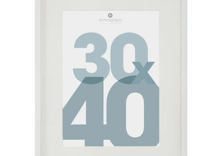 Porta retrato "Manu" de madera 30x40cm blanco - 162355B