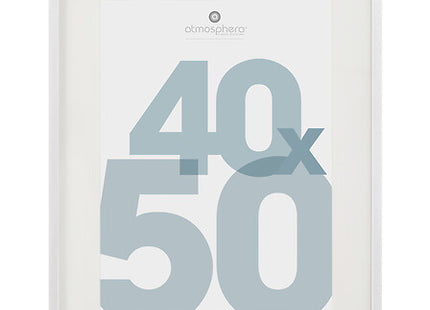 Porta retrato "Manu" de madera 40x50 blanco - 162356B