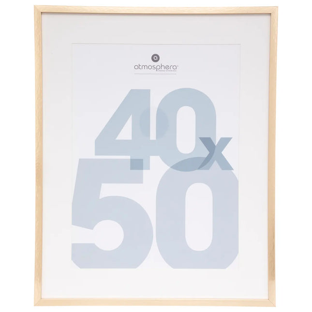 Porta retrato "Manu" de madera 40x50 gold - 162356E