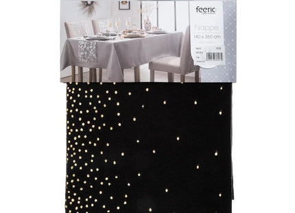 Mantel navideño "Colorama de Noël" estampado de lunares pequeños 140x360cm - 162771