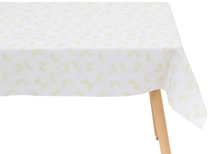 Mantel "Della Pasta" 240x140cm amarillo con estampado de pasta - 163930B4