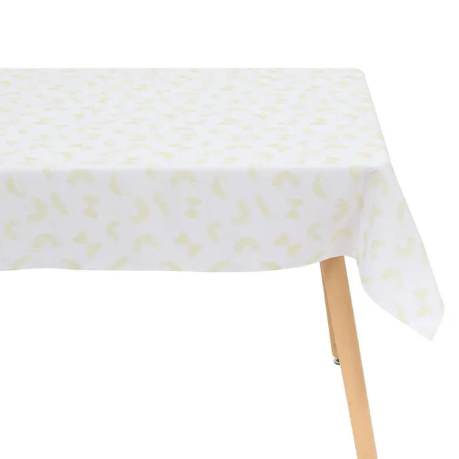 Mantel "Della Pasta" 240x140cm amarillo con estampado de pasta - 163930B4