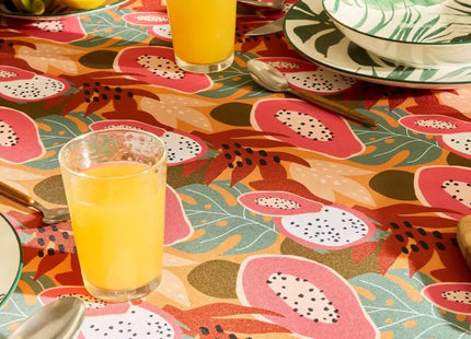 Mantel "Tropical" de 240x140 cm, con estampado tropical - 163930D4