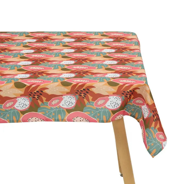 Mantel "Tropical" de 240x140 cm, con estampado tropical - 163930D4
