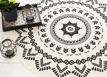 Tapete blanco y negro "Nomade" 120cm - 164016