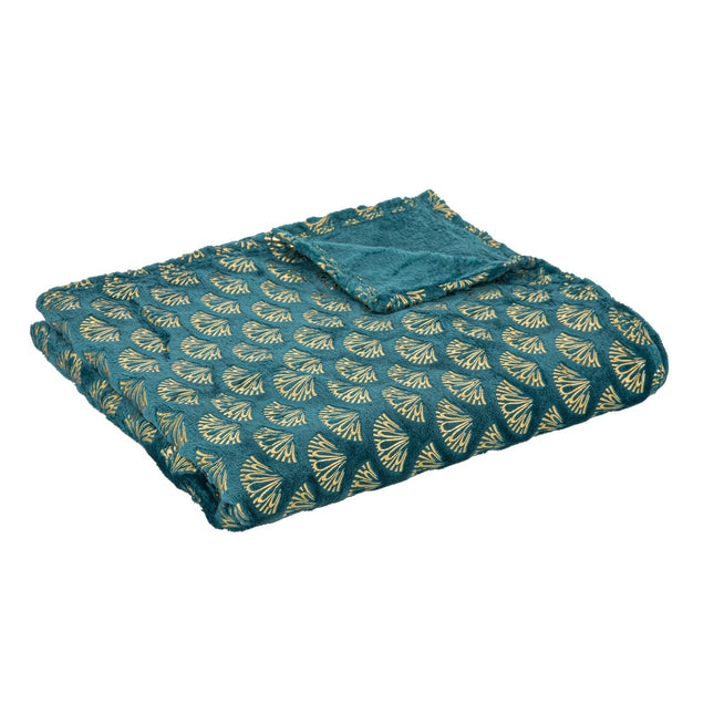 Frazada Franela motivo dorado 150x125cm - 164051