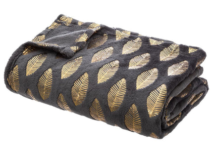 Frazada Franela motivo dorado 150x125cm - 164051