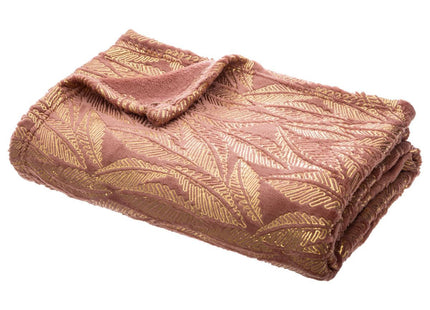 Frazada Franela motivo dorado 150x125cm - 164051