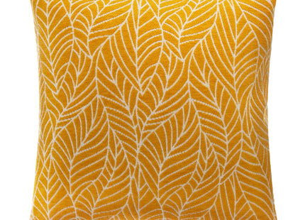 Funda de almohada "Chenille" de follaje mostaza 40x40 - 164103A