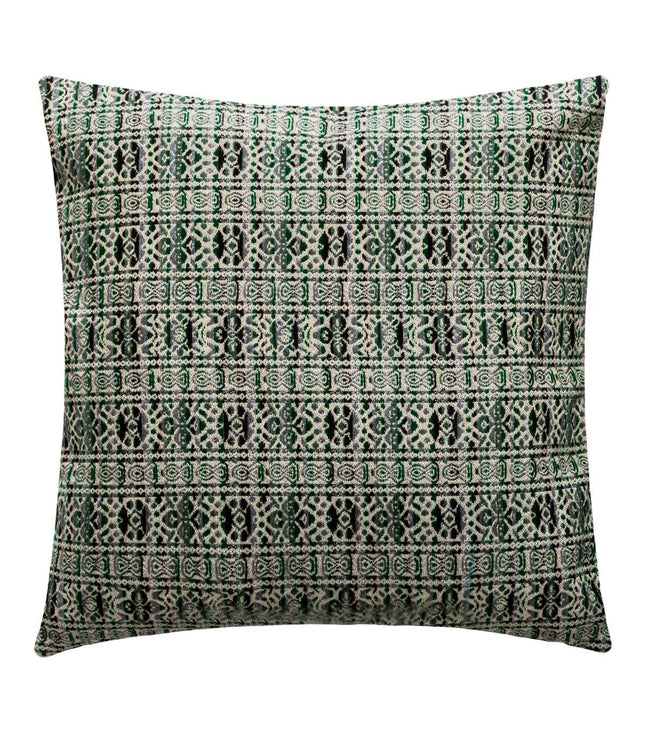 Funda "Chenille" Verde arabesco 40x40 - 164104E