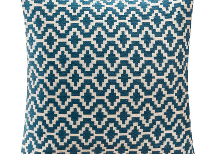 Funda de almohada chenille Azul Étnico 40x40cm - 164105C