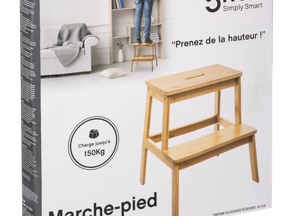 Escalera de bambú de 2 escalones - 164582