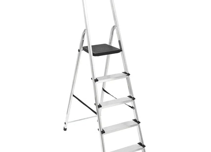 Escalera plegable de aluminio de 5 peldaños A173cm - 164620