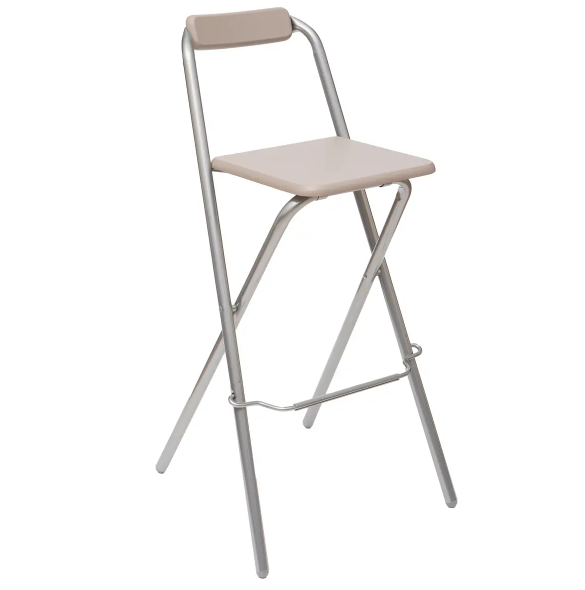 Silla alta plegable de metal A88cm - 164712