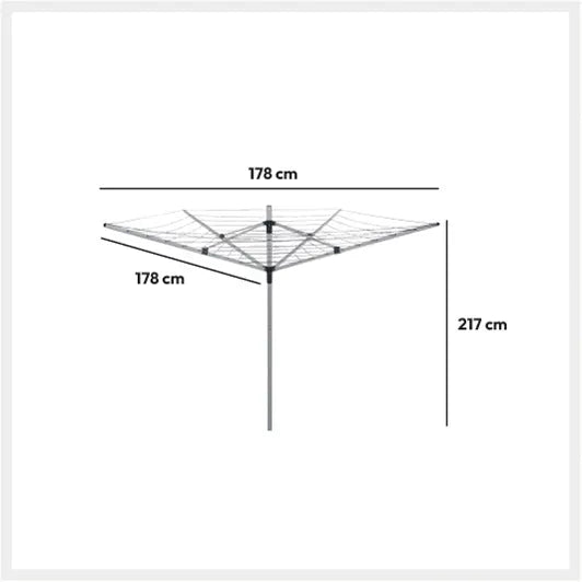 Tendedero de ropa exterior 40m aluminio - 164725