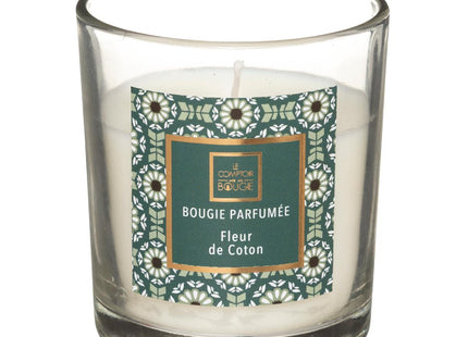 Vela perfumada110gr en tarro cristal "Flor de algodón" - 164805N