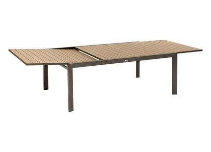 Mesa de jardín extensible "ÉVASION" efecto madera 14 plazas - 165204B