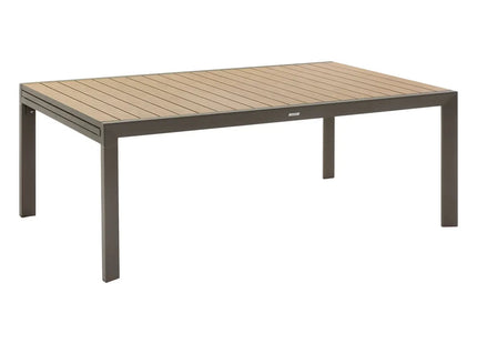 Mesa de jardín rectangular plegable "AZUA" Antracita 4 plazas - 139945