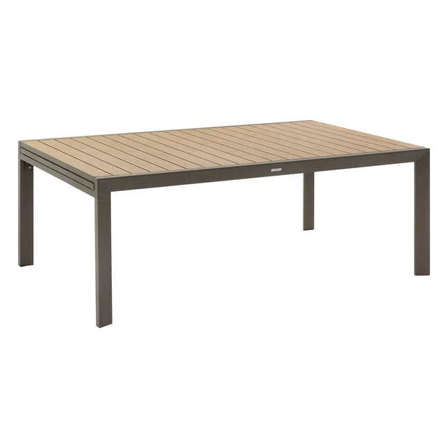 Mesa de jardín rectangular plegable "AZUA" Antracita 4 plazas - 139945