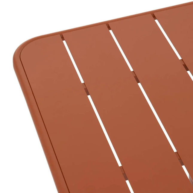 Mesa alta de jardín "Phuket" de acero ámbar para dos personas - 165253L