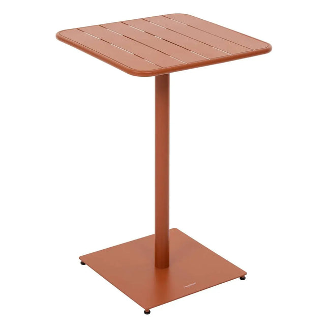 Mesa alta de jardín "Phuket" de acero ámbar para dos personas - 165253L