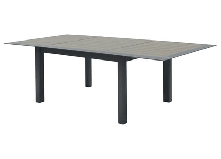 Mesa de jardín extensible "ALLURE" gris 10 plazas de aluminio con tratamiento - 165427