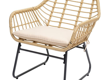 Muebles de jardín con efecto ratán "Lambada" 2 lugares - 165577