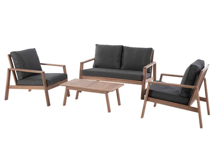 Muebles de jardín de acacia "Tiwi" de 4 piezas - 165614