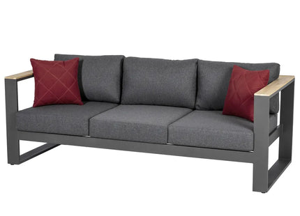 Muebles de jardín "Empéria" de 5 plazas de aluminio y acacia - 165672