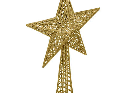 Cresta brillante en forma de estrella, 38 cm de alto, dorado - 166014C