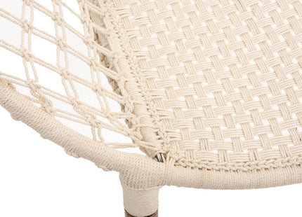 Sillón natural de algodón "Raina" blanco - 166515A