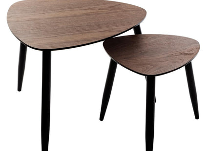 Mesitas nido "Mileo" nogal L.40/60 cm - 166640