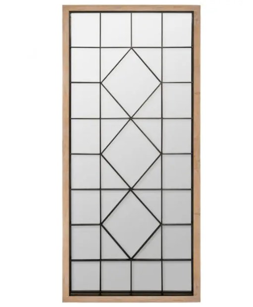 Espejo 165x71 en madera y metal - 167028